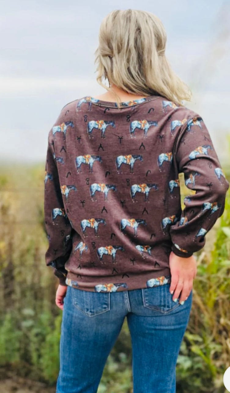 Shop Envi Me It's T-shirt Kinda Day The Branded Longhorn Long Sleeve Tee