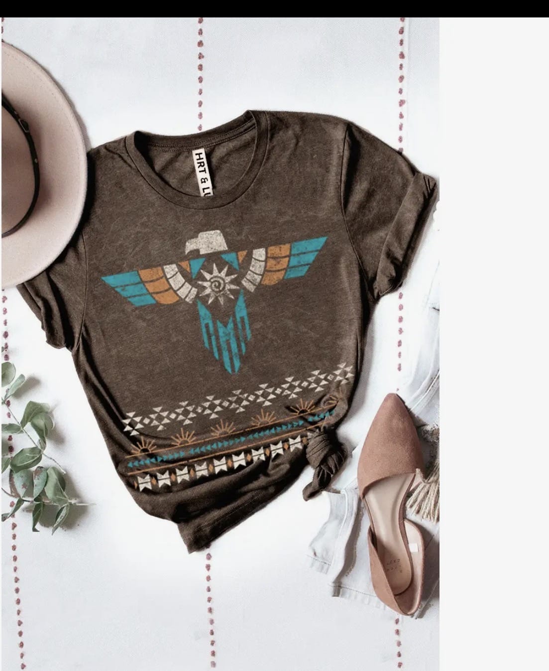 Shop Envi Me It's T-shirt Kinda Day The Brown Mineral Wash Thunderbird Tee