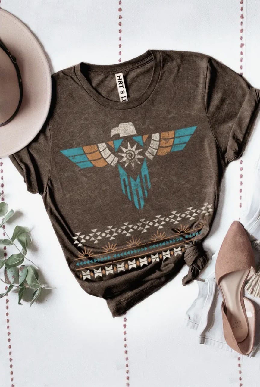 Shop Envi Me It's T-shirt Kinda Day The Brown Mineral Wash Thunderbird Tee