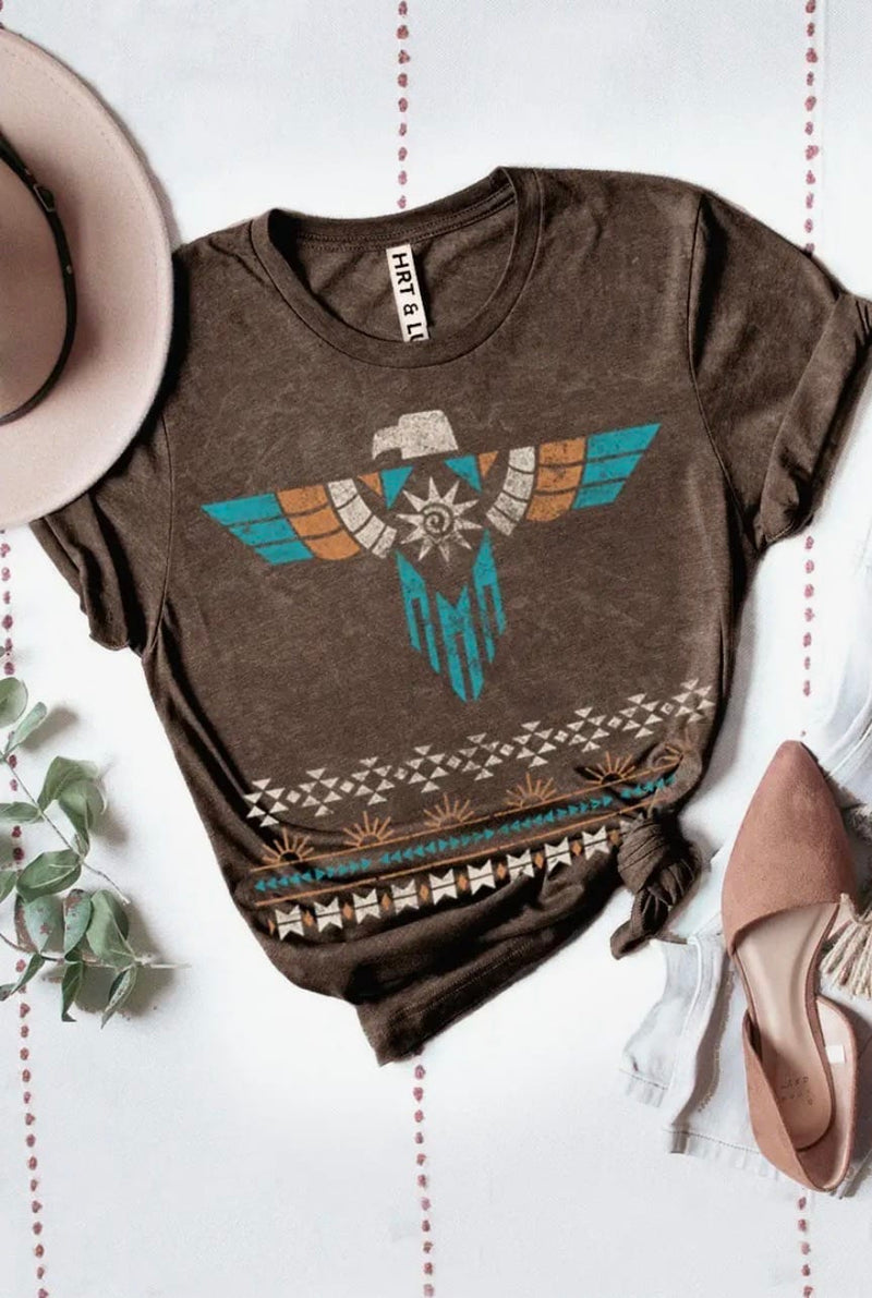 Shop Envi Me It's T-shirt Kinda Day The Brown Mineral Wash Thunderbird Tee
