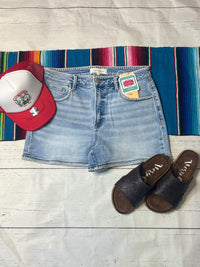 Judy Blue Bottoms The Buck This Stitch Summer Risen Shorts L & XL Only