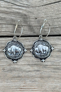 Shop Envi Me Jewelry Default Title / Silver The Buffalo Coin Earrings
