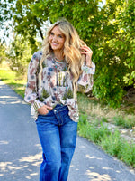 Shop Envi Me Tops and Tunics The Cactus Concho & Cow Print Pretty Top