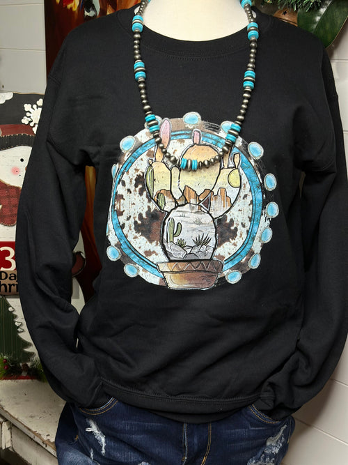 Shop Envi Me Cardigans and Kimonos The Cactus Desert Sweatshirt