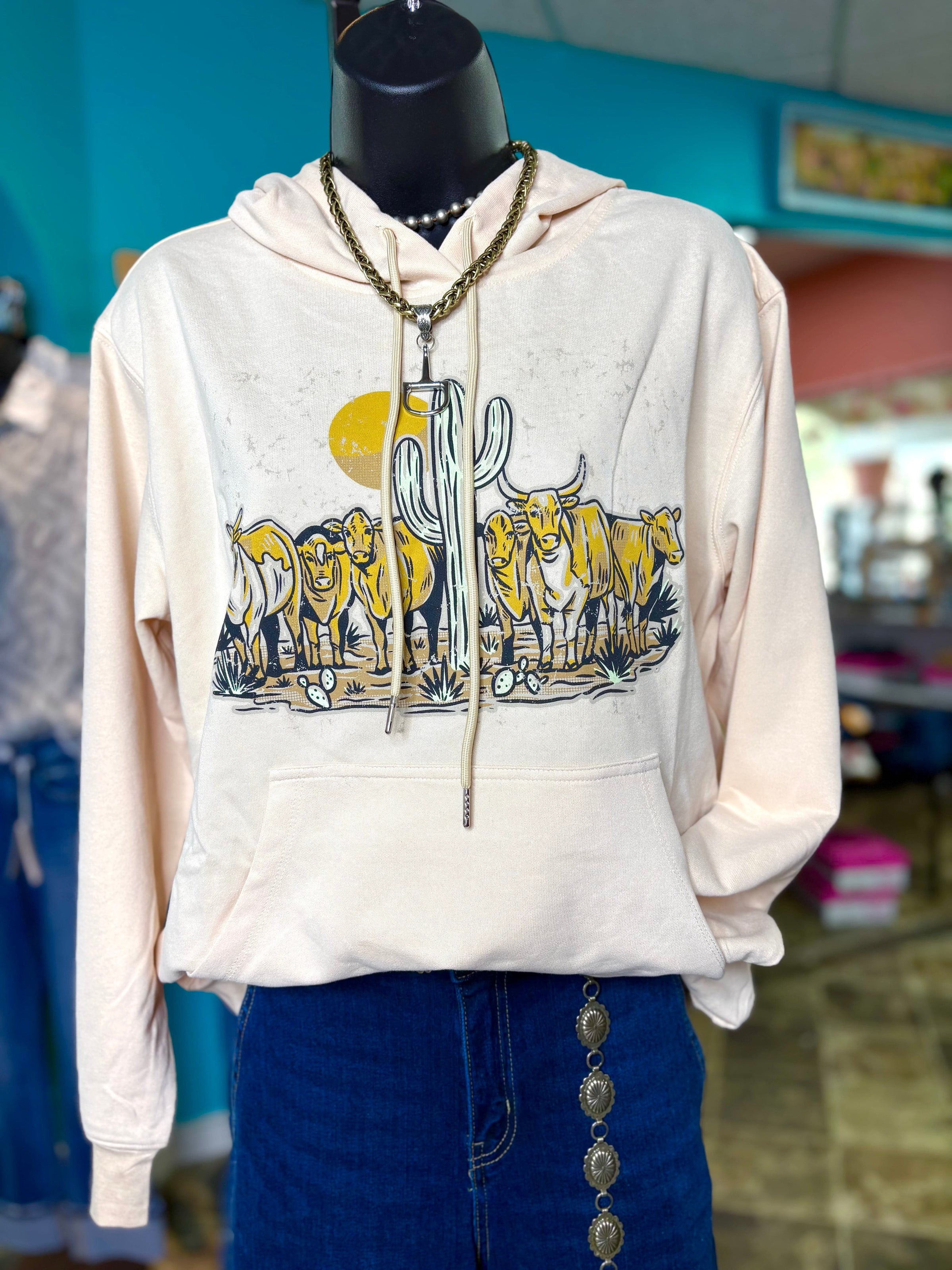 Shop Envi Me Tops and Tunics The Cactus 🌵 Longhorn Western Top