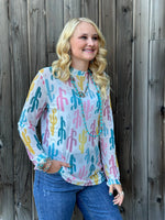 Shop Envi Me It's T-shirt Kinda Day The Cactus Mesh Top