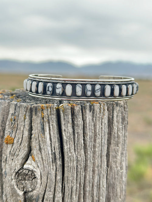 Shop Envi Me Bracelets Silver The Calistoga Sterling Silver Buffalo Turquoise Cuff