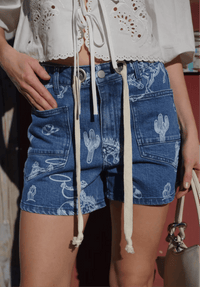 Shop Envi Me The Call Me Western Mid Rise Shorts