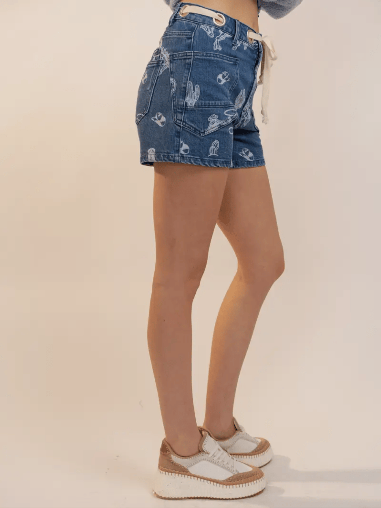 Shop Envi Me The Call Me Western Mid Rise Shorts