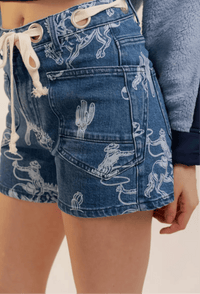 Shop Envi Me The Call Me Western Mid Rise Shorts