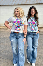 Shop Envi Me It's T-shirt Kinda Day The Callie’s Easter Floral Cross Tee