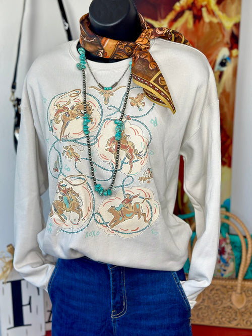 Shop Envi Me Tops The Can’t Have Enough Rodeo Sweatshirt