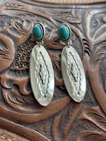 Shop Envi Me Earrings Turquoise The Canton Turquoise & Silver Southwest Earrings
