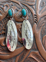 Shop Envi Me Earrings Turquoise The Canton Turquoise & Silver Southwest Earrings