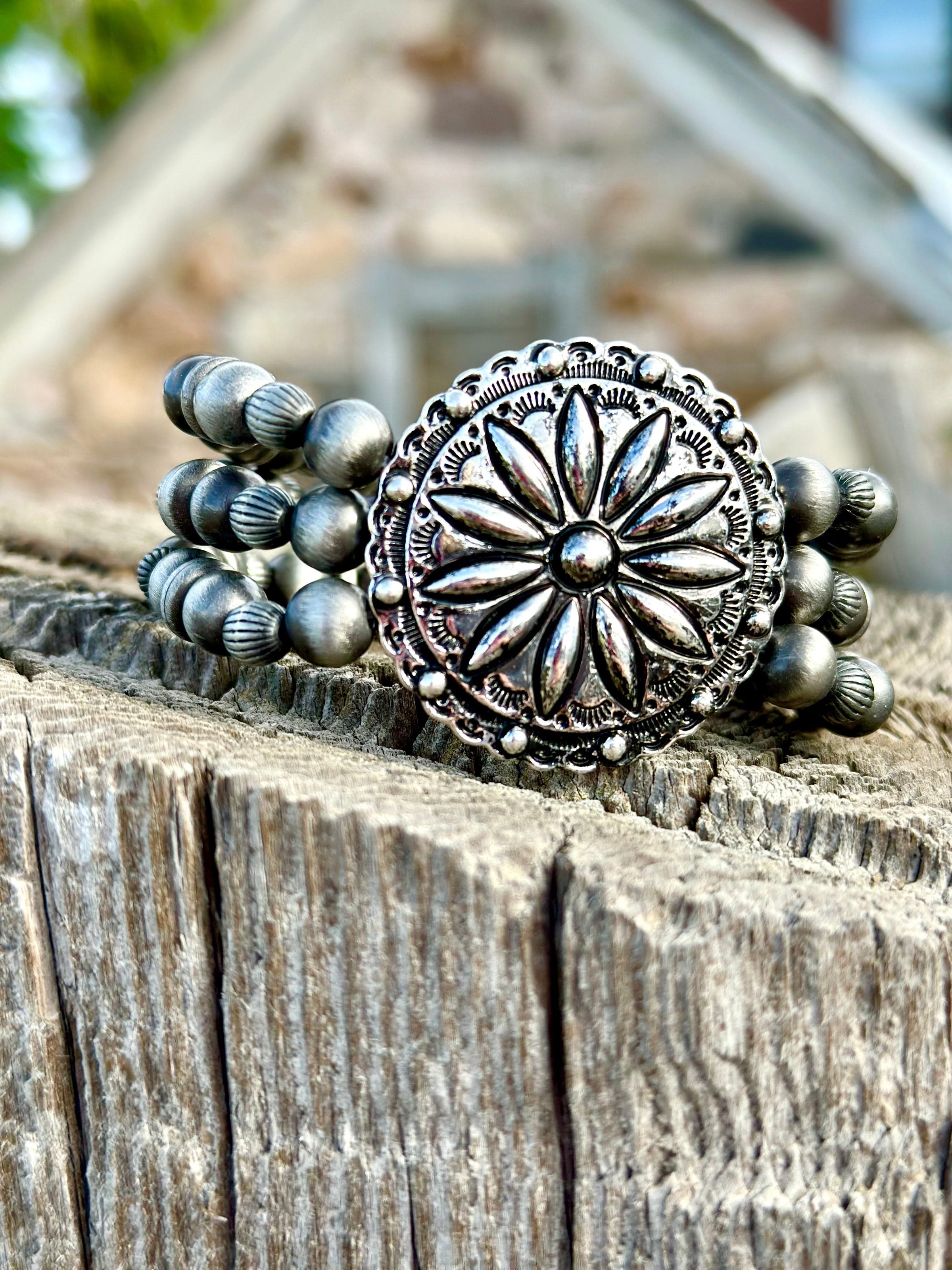 Shop Envi Me Bracelets Silver The Carson City Southwest  Concho Bracelet
