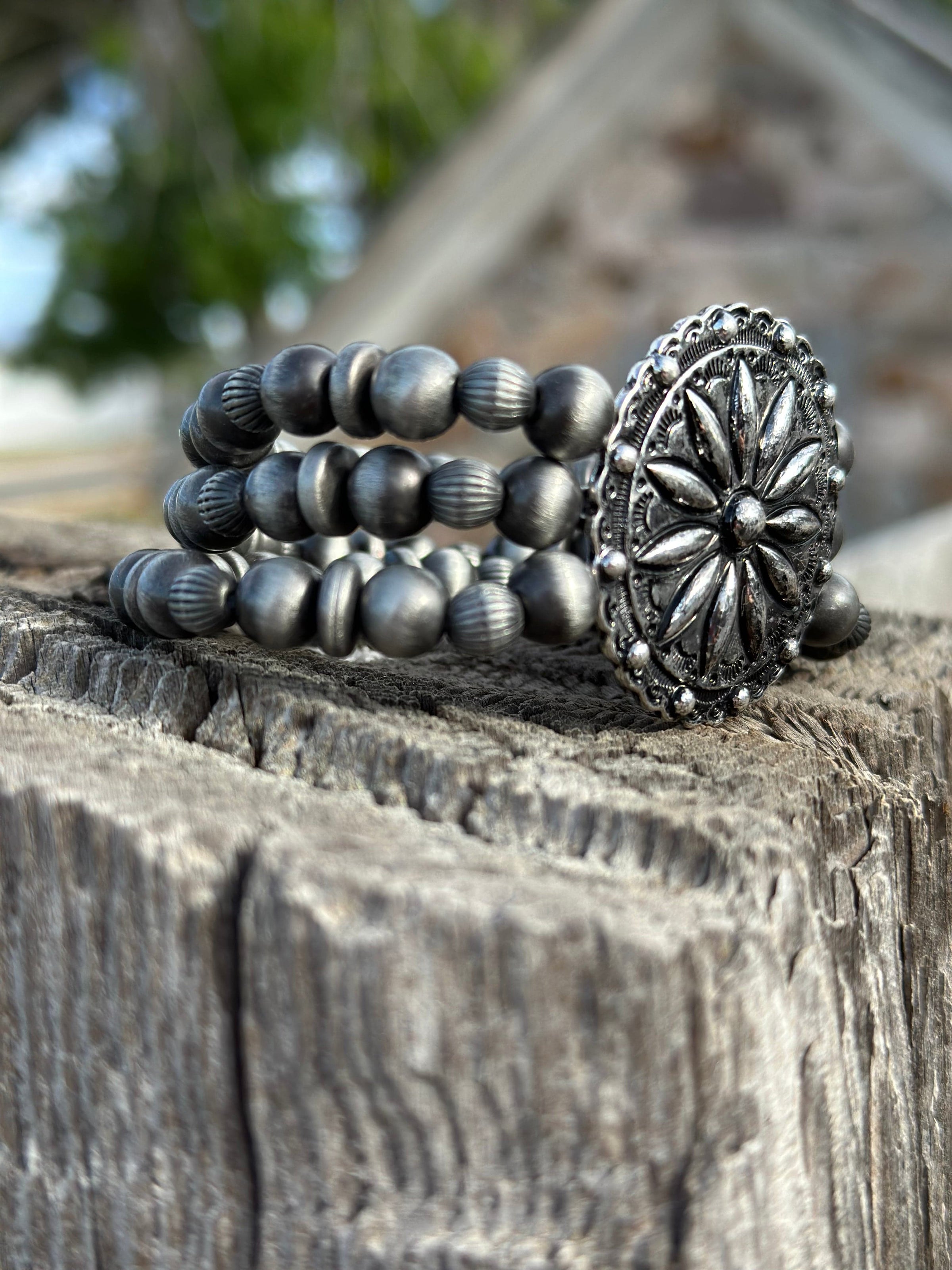 Shop Envi Me Bracelets Silver The Carson City Southwest  Concho Bracelet