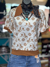 Shop Envi Me Tops and Tunics The Casual Cowgirl Western Top