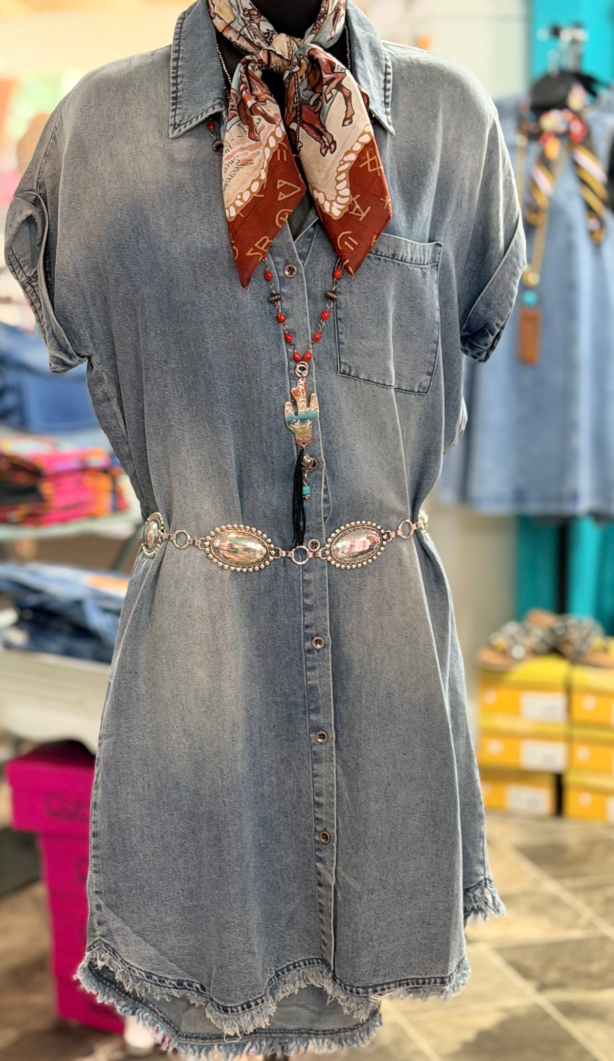 Shop Envi Me Tops and Tunics The Chambray Canyon Dress