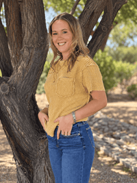 Shop Envi Me Tops and Tunics The Charcoal Desert Days Waffle Top