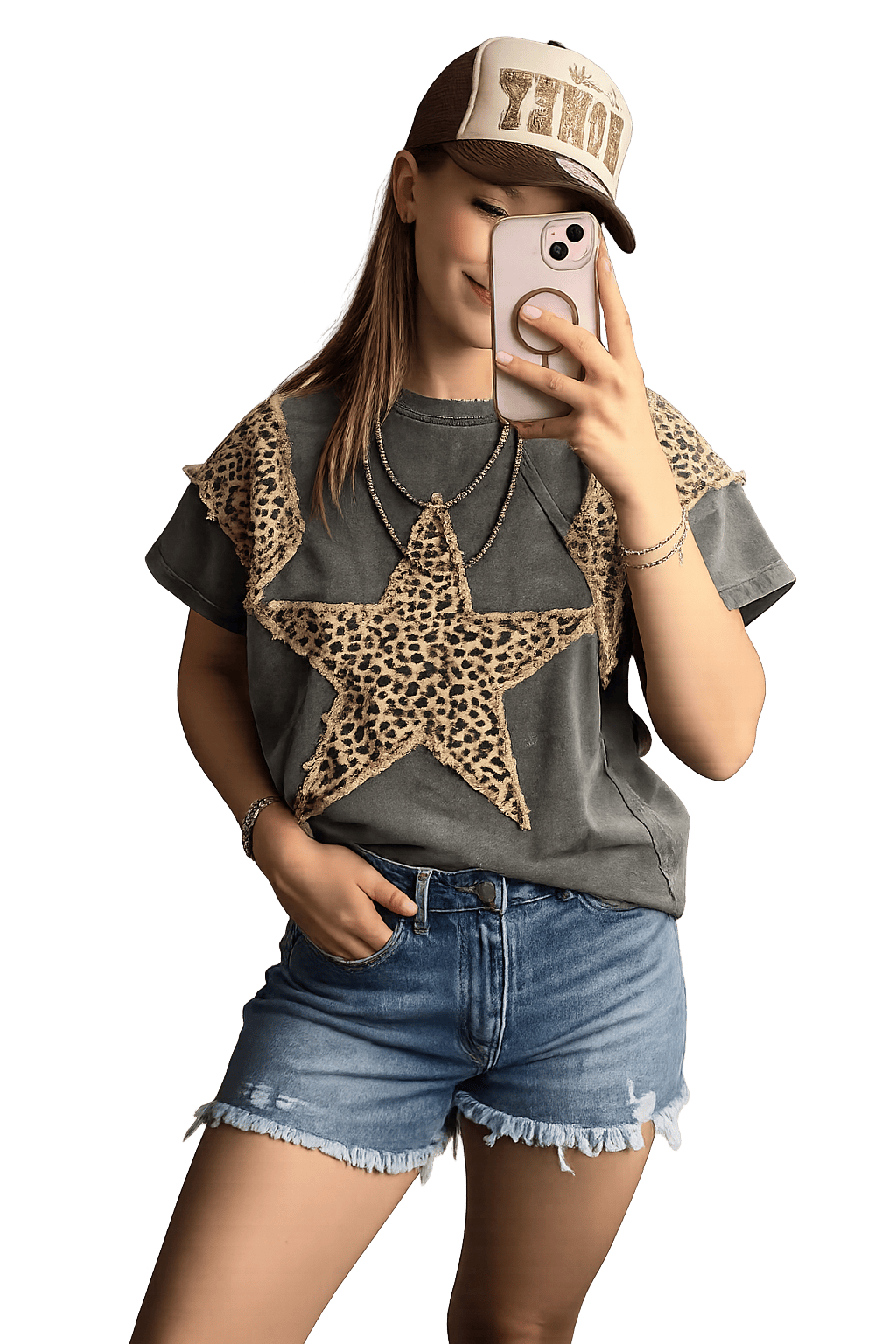 Shop Envi Me It's T-shirt Kinda Day The Cheetah Star Studded Top