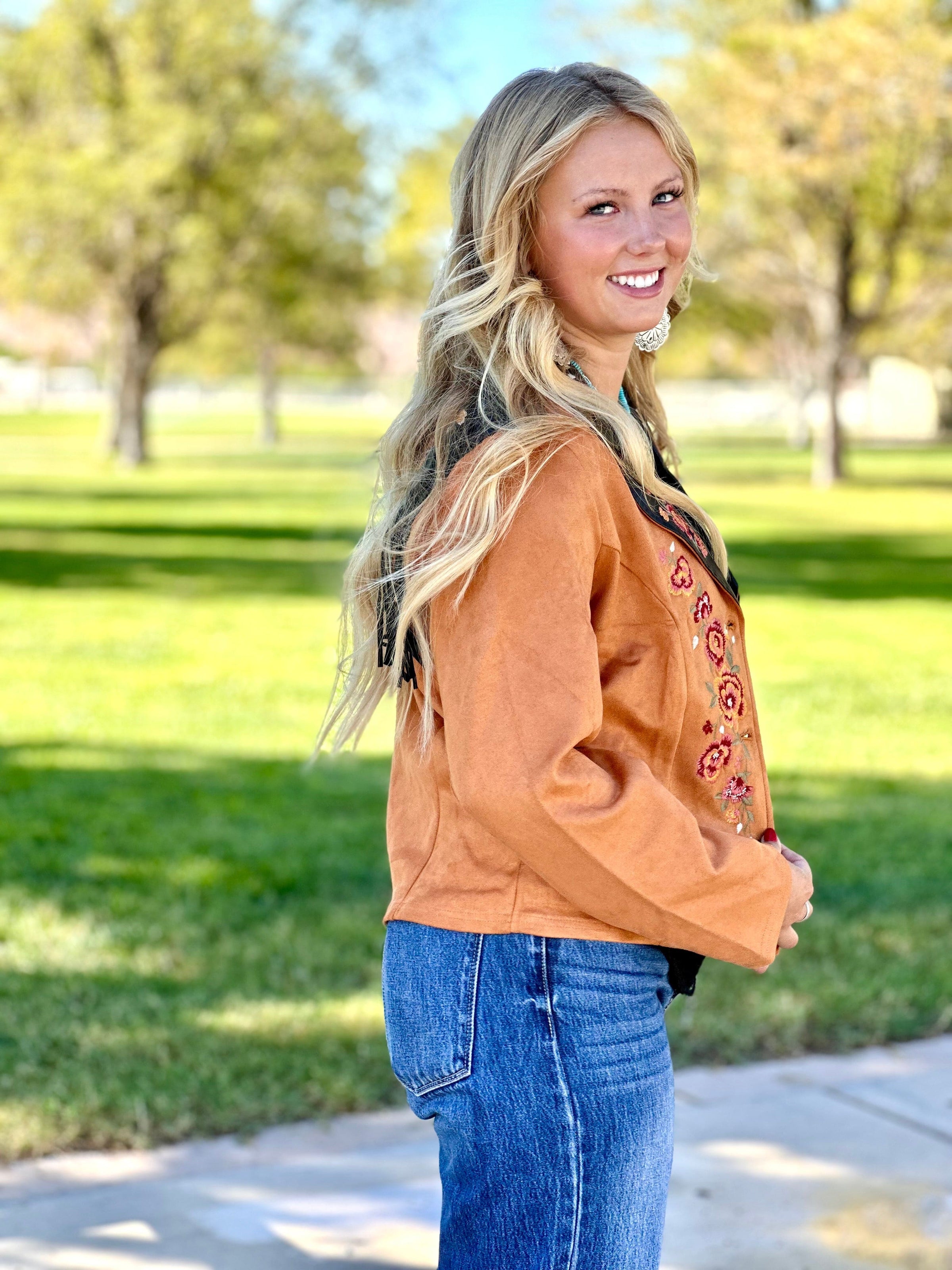 Shop Envi Me The Cheyenne Bluffs Embroidered Blazer