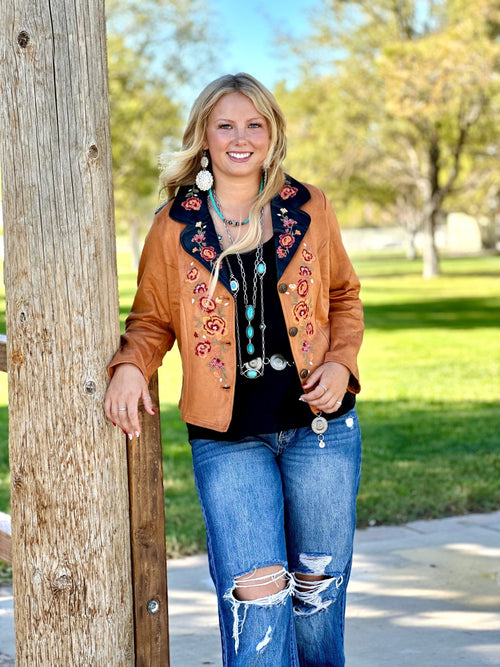 Shop Envi Me The Cheyenne Bluffs Embroidered Blazer
