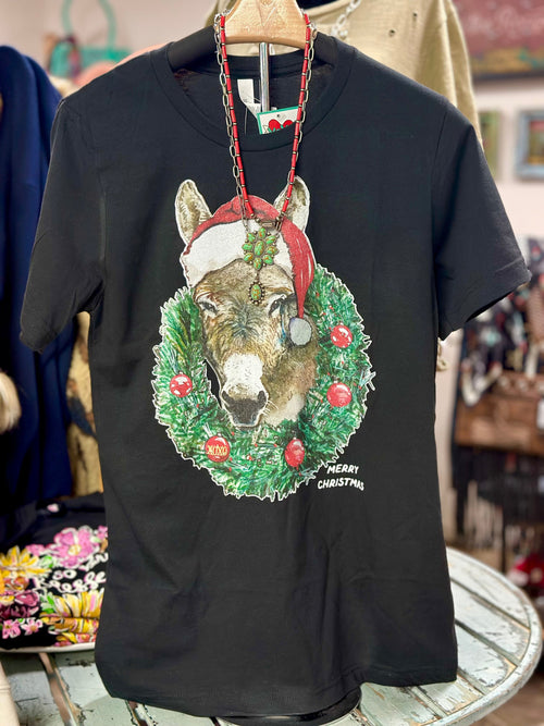 Shop Envi Me Tops and Tunics The Christmas Merry Donkey Tee