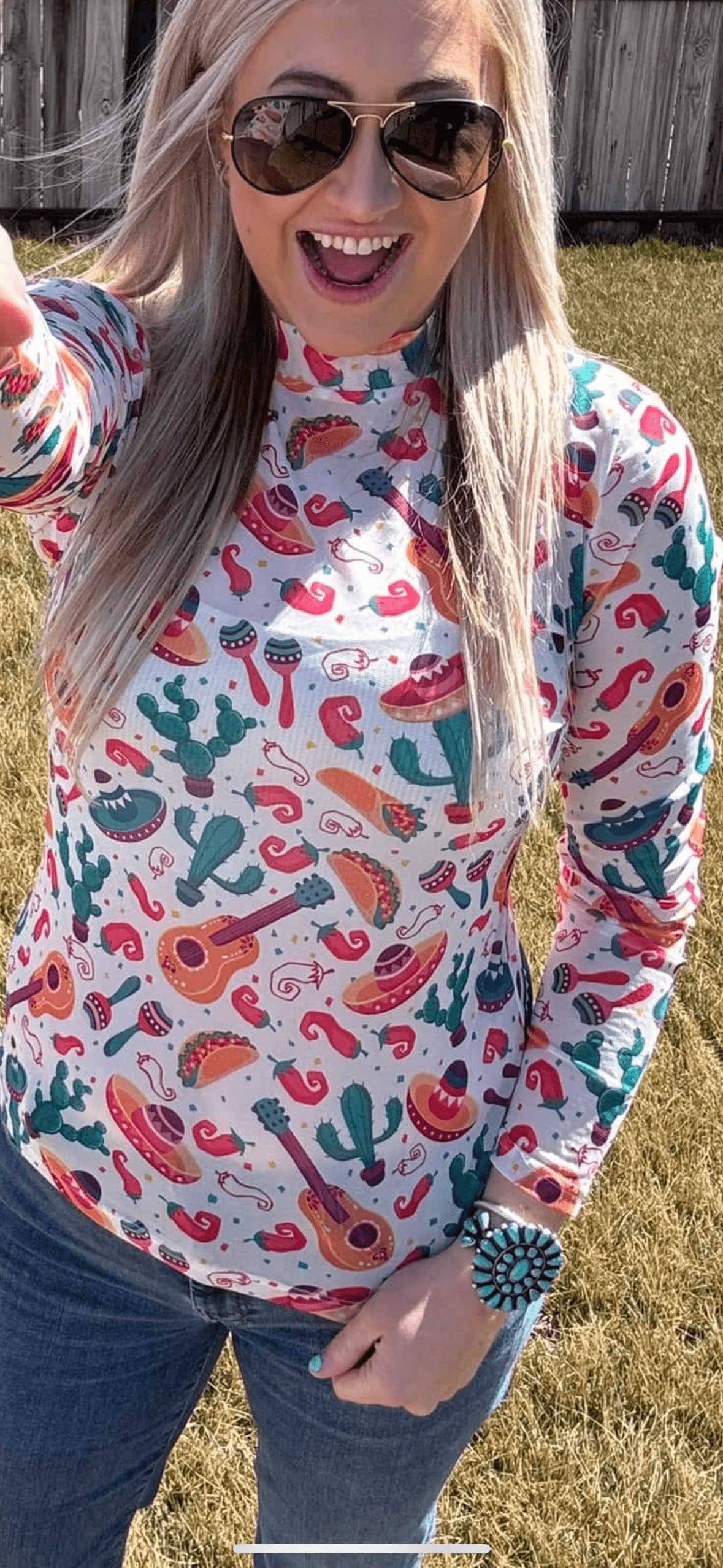 Shop Envi Me It's T-shirt Kinda Day The Cinco De Mayo Cactus Party Mesh Top