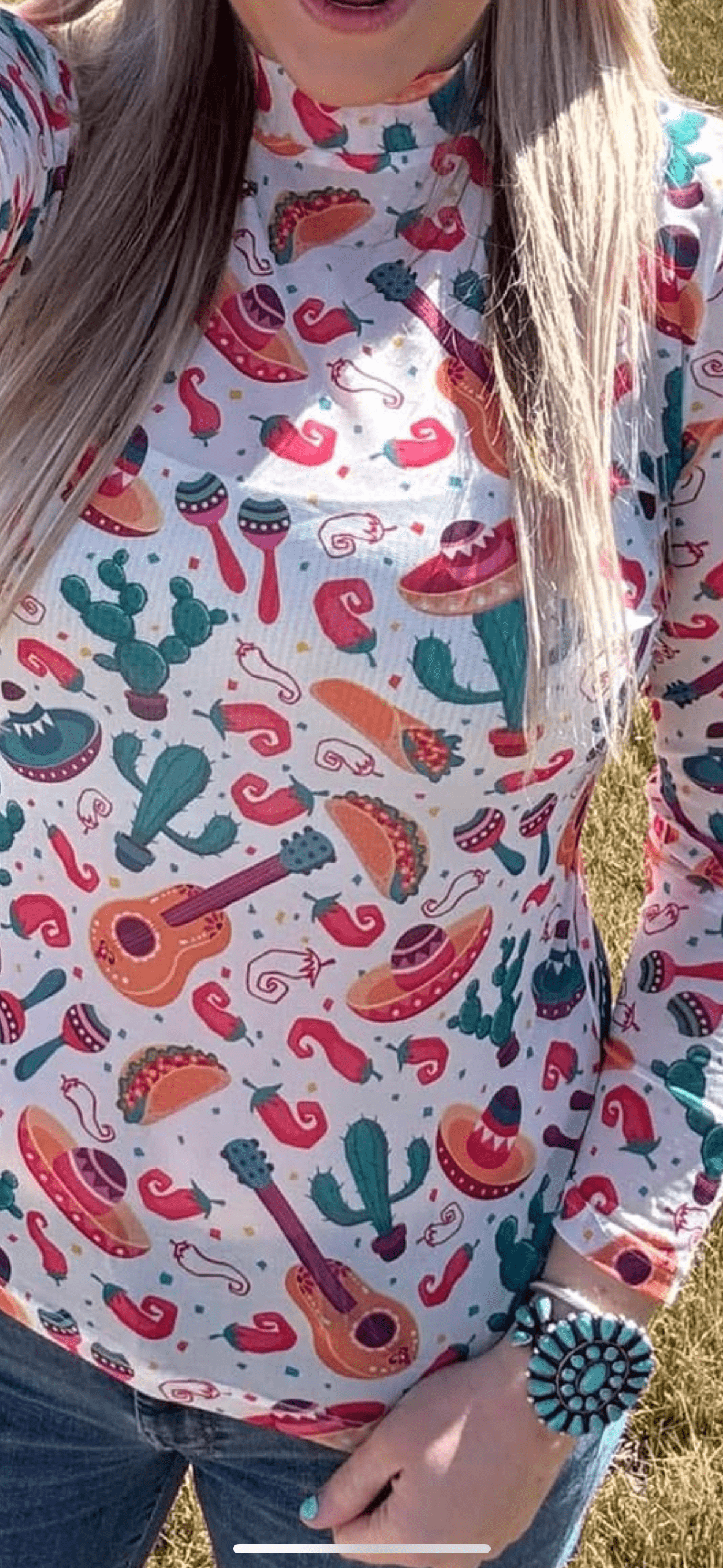 Shop Envi Me It's T-shirt Kinda Day The Cinco De Mayo Cactus Party Mesh Top