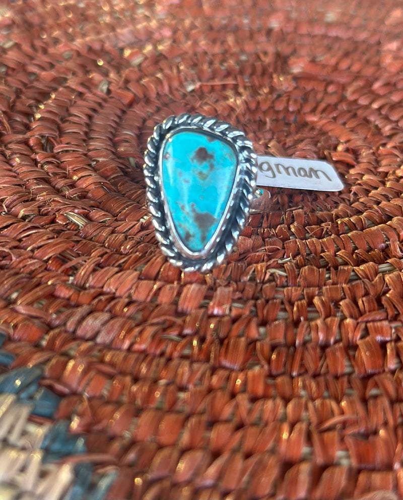 Shop Envi Me #1 The Cinco Kingman Turquoise & Sterling Silver Ring (Real)