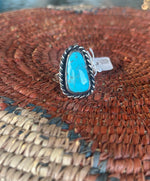 Shop Envi Me #2 The Cinco Kingman Turquoise & Sterling Silver Ring (Real)