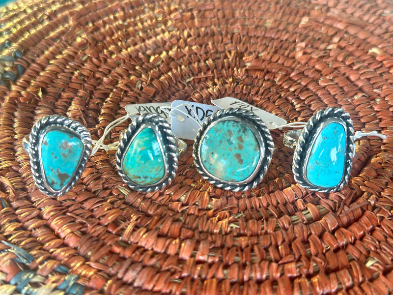 Shop Envi Me The Cinco Kingman Turquoise & Sterling Silver Ring (Real)