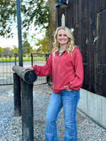 Shop Envi Me It's T-shirt Kinda Day The Clay Cave Creek Corded Half Zip Top