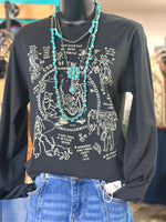 Shop Envi Me Tops and Tunics The Code Of The West Long Sleeve Tee