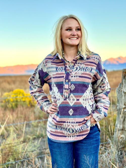 Shop Envi Me Cardigans and Kimonos The Colors Of Fall Aztec Shacket