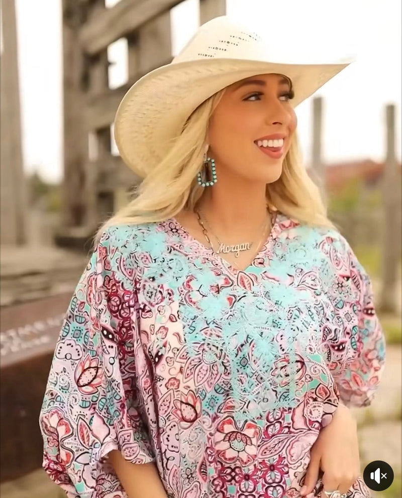 Shop Envi Me Tops and Tunics The Colors of Sumner Embroidered Poncho Top