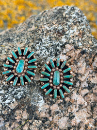 Shop Envi Me Earrings Turquoise The Copper & Turquoise Classic Southwest Earring
