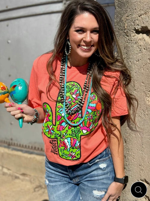 Shop Envi Me It's T-shirt Kinda Day The Coral Cactus Tee