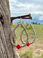 Shop Envi Me Earrings The Coral Diamond Drop Earring