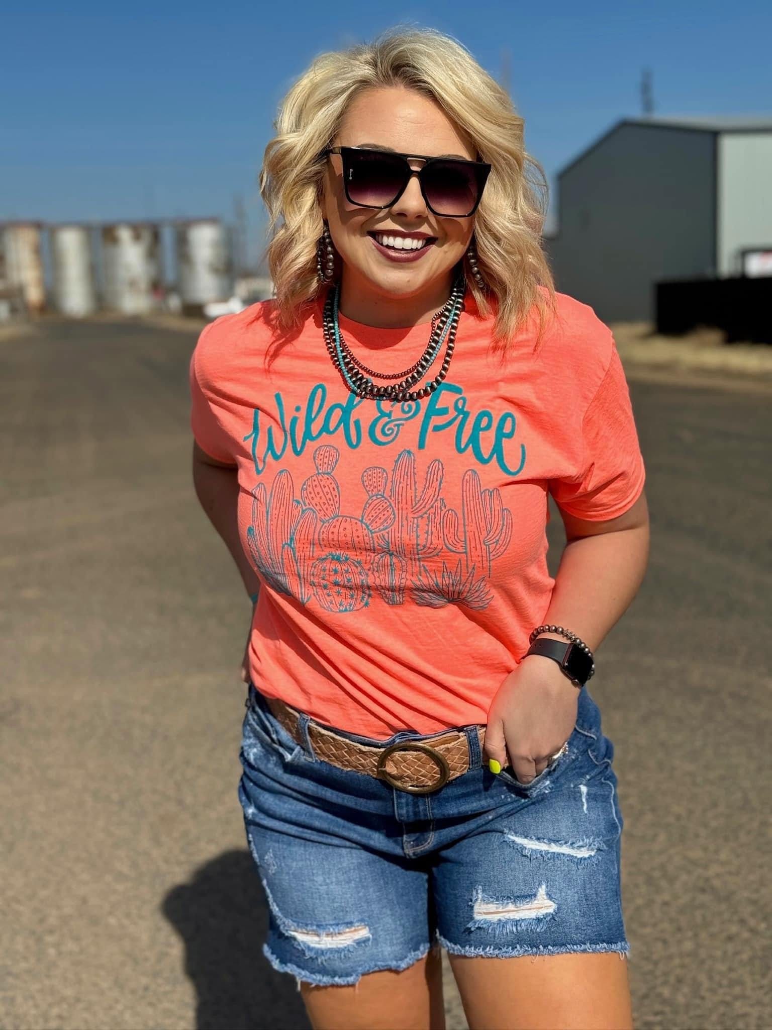 Shop Envi Me It's T-shirt Kinda Day The Coral Wild Cactus Tee