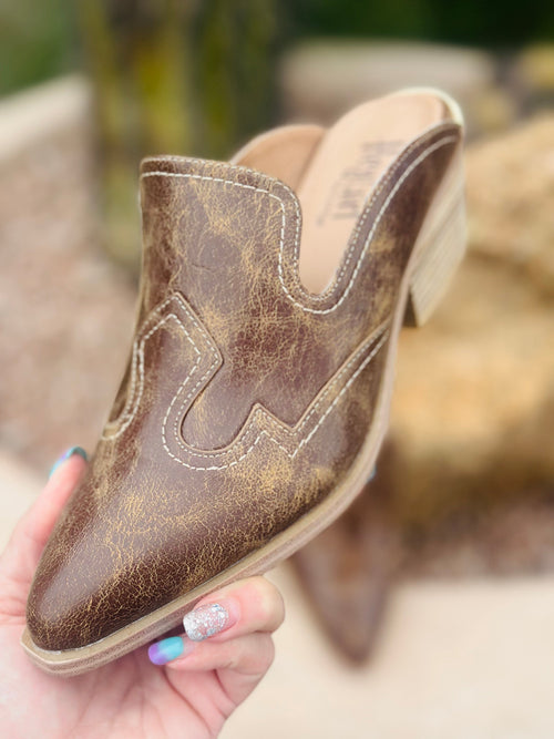 Corky’s Footwear The Corky’s Bootitude Western Mule Bootie