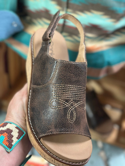 Volatile Footwear The Corky’s BootStitch 🤠 Carly Wedge Sandal