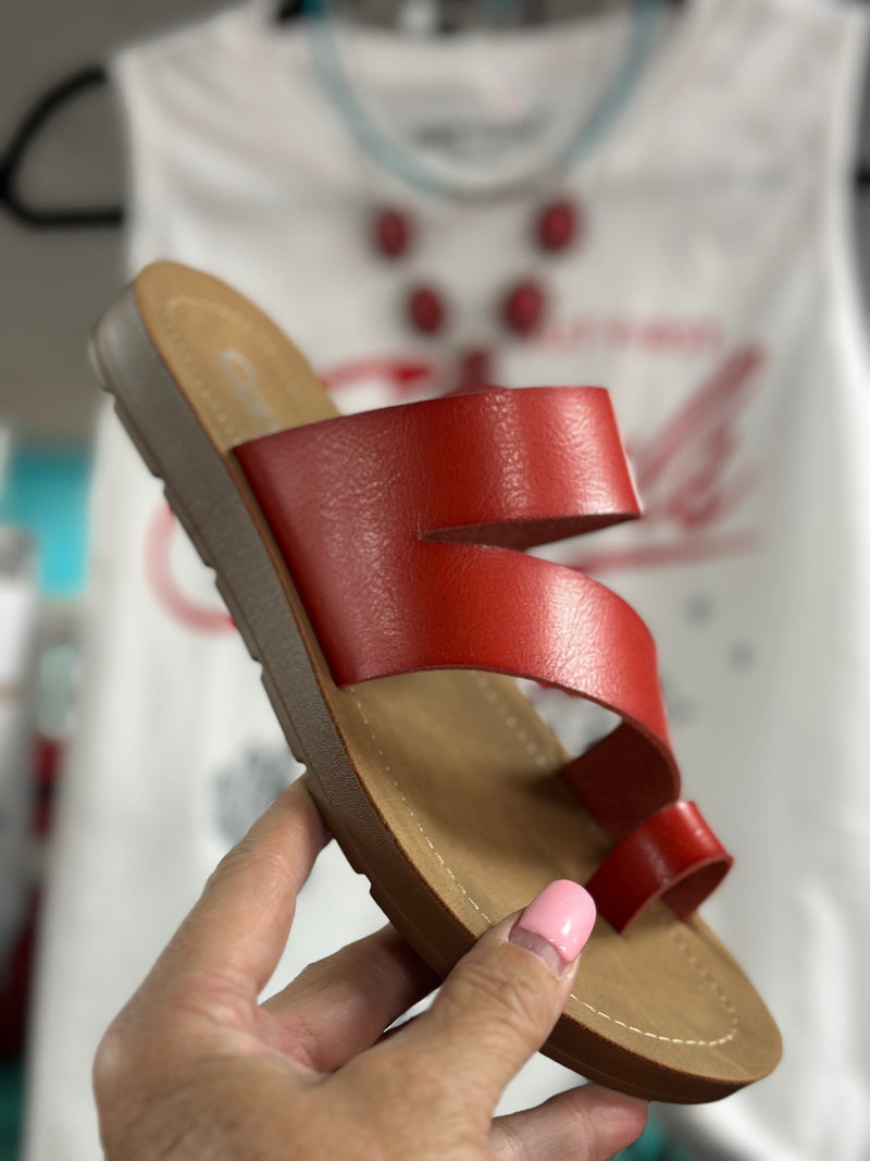 Corky’s Footwear The Corky’s Caliente Red Sandal