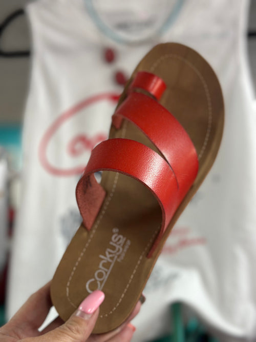 Corky’s Footwear The Corky’s Caliente Red Sandal