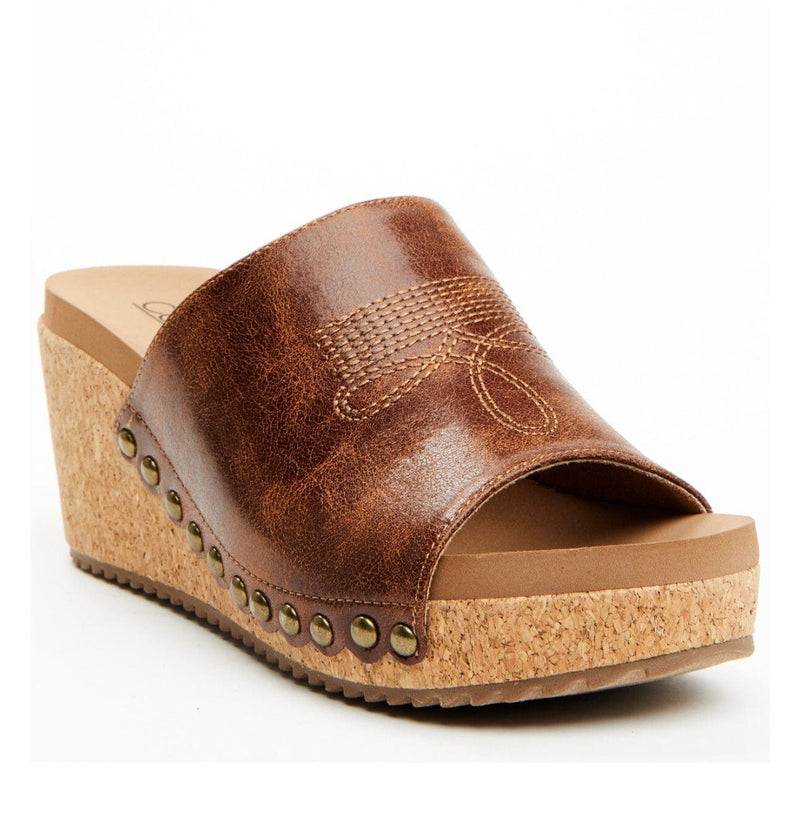 Volatile Footwear The Corky’s Saddle Up BootStitch Wedge Sandal