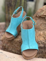 Volatile Footwear The Corky’s Turquoise Carly Wedge Sandal