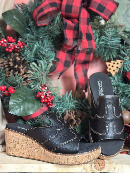 Volatile Footwear The Corky’s Western 🤠 Wedge Sandal