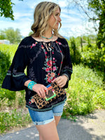 Shop Envi Me Tops and Tunics The Costa Rica Embroidered Top