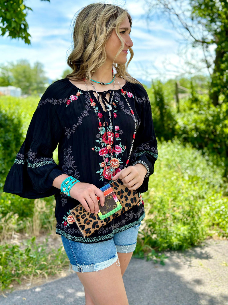 Shop Envi Me Tops and Tunics The Costa Rica Embroidered Top