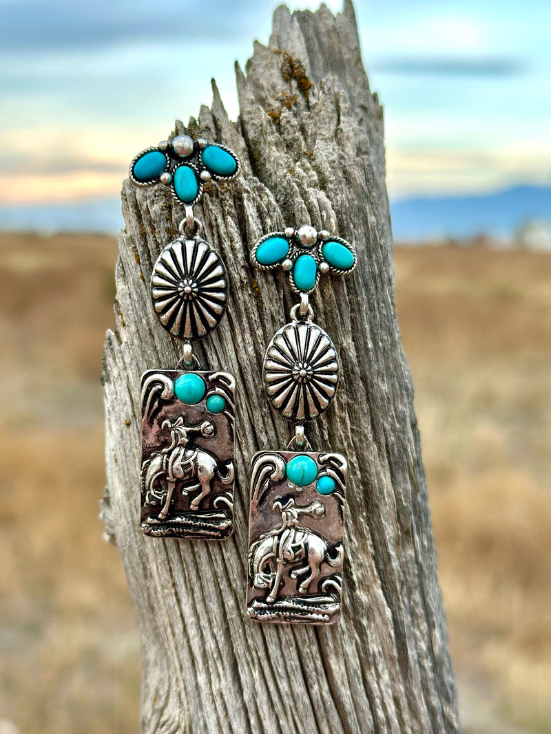 Shop Envi Me Necklaces The Cowboy Bucking Bob Earrings